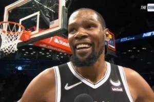 KD：我努力让自己慢下来做出正确决策 等不及打绿军了！