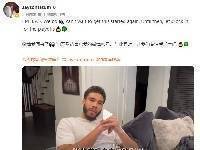 塔图姆更新微博：微博我回来了👀 让我们专注季后赛吧🔒🍀
