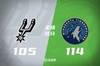🏀华子34分+4断 戈贝尔13+17+4帽 文班17+13+4帽 森林狼胜马刺